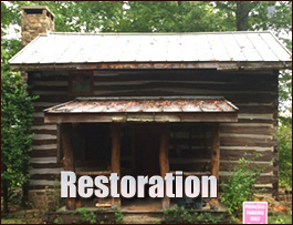 Historic Log Cabin Restoration  Social Circle, Georgia